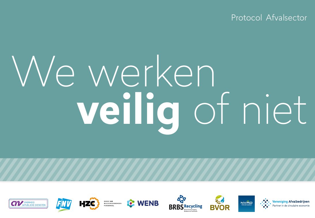 Het protocol voor de afvalbranche voor werken in de 1,5 meter-samenleving staat online. Een gezamenlijk product van werknemers-, werkgevers en brancheorganisaties uit de afvalsector in afstemming met de rijksoverheid.

brbs.nl/nieuws/actueel…