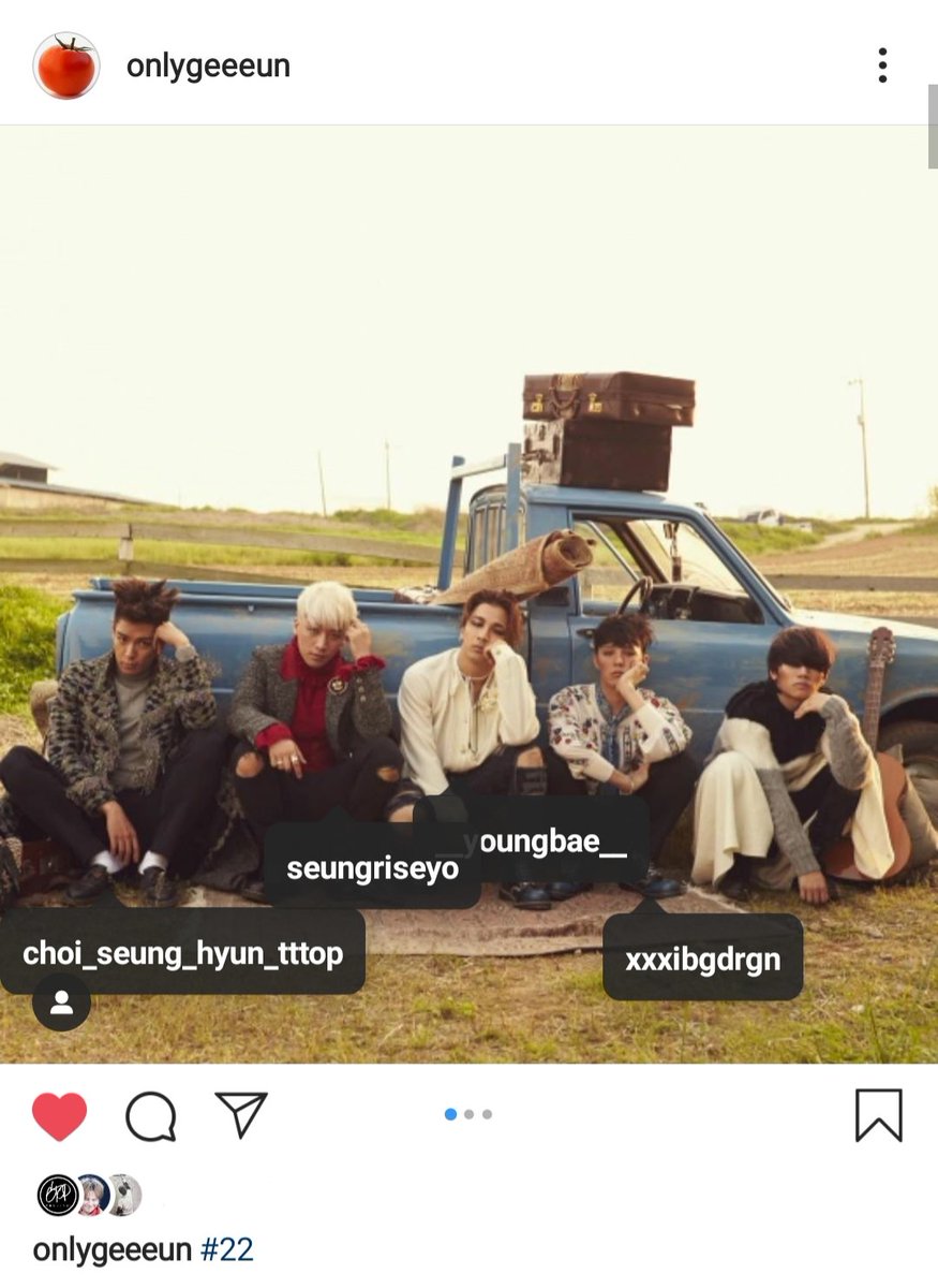 @/onlygeeun (bigbang stylish) published this photo also tagging seungri with other members.