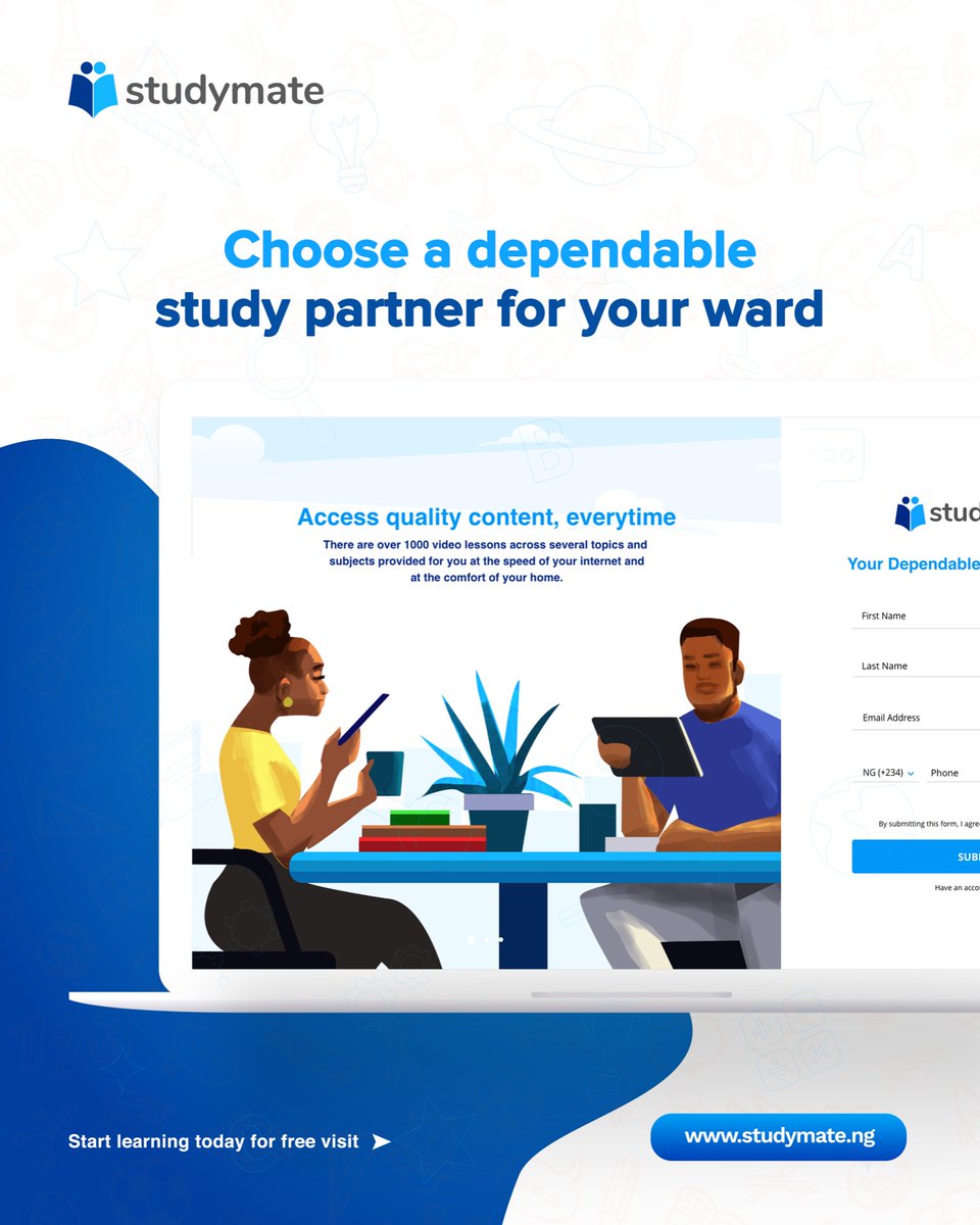 studymate_ng's tweet photo. More learning contents and practice questions have been made available for free on https://t.co/EJkfWcAmEF

This brings the number of subject practice questions to 10 including English and Mathematics.

We remain committed to your child’s development.

#studywithstudymate https://t.co/5demHm5XXT
