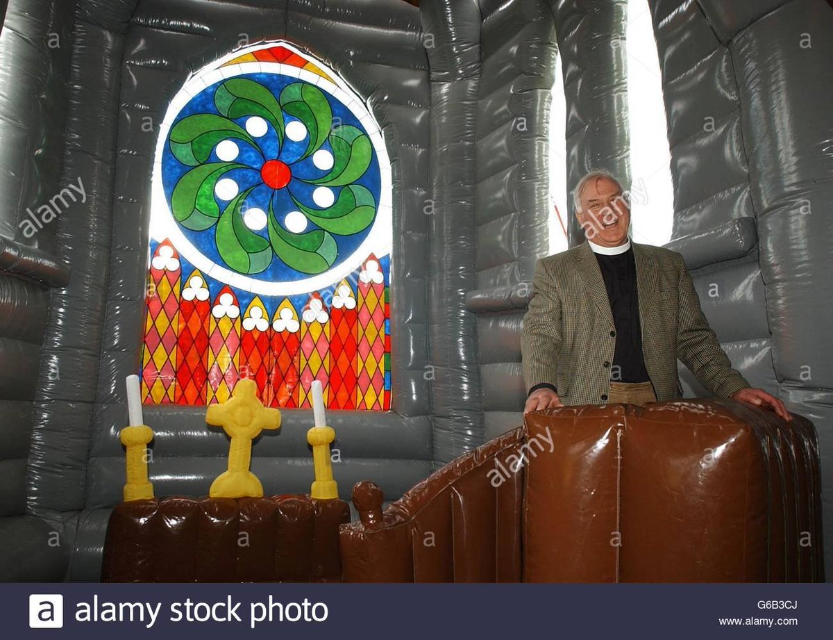 And inflatable pulpit.