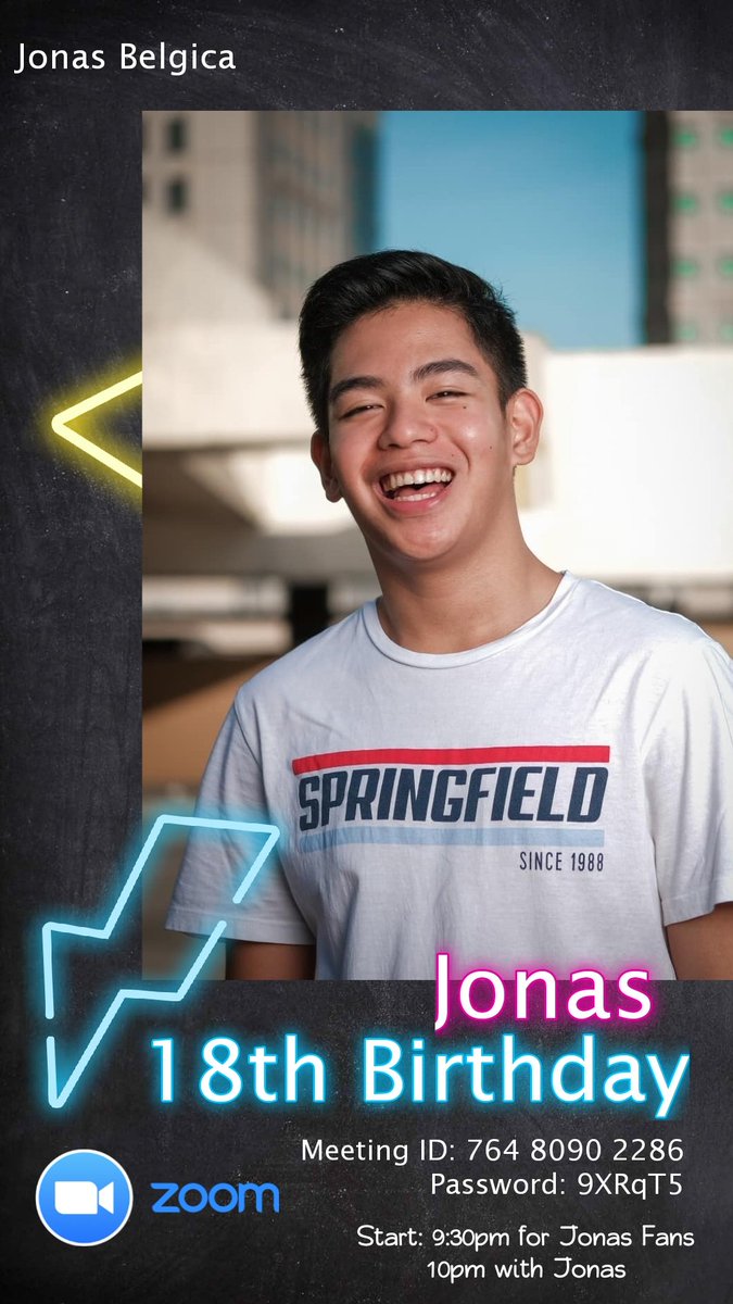 Jonacoolz's tweet photo. Via Zoom app/ Zoom software
Meeting ID: 764 8090 2286
Password: 9XRqT5

Start: 9:30pm for Jonas Fans / 10pm with Jonas 
#HappyJuDay HappyJuDay https://t.co/QqO620etfV