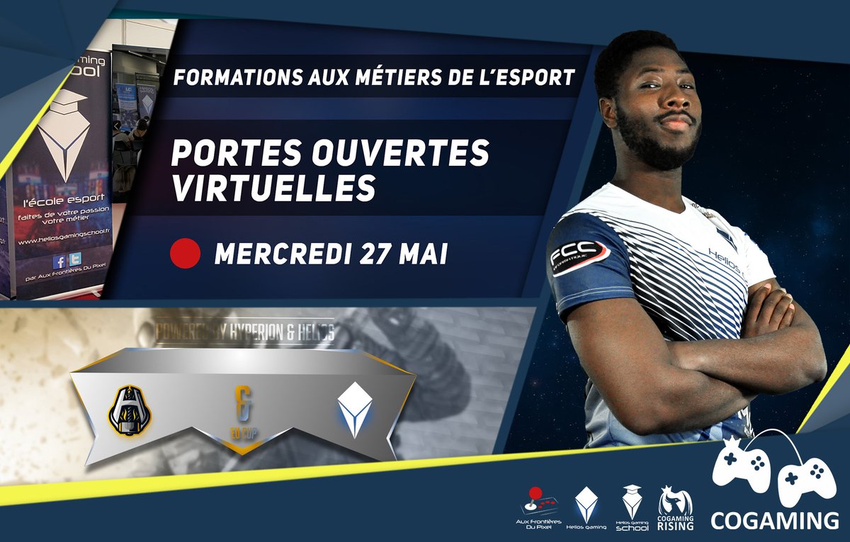 Cogaming_FR's tweet photo. C'est l'heure des dernières actus du groupe Cogaming : Portes ouvertes virtuelles, projets de fin d'années des étudiants de @HG_School en lien avec @HeliosGamingFR, et résultats de compétitions des joueurs #HeliosUnity !
Lisez le récap' complet : https://t.co/fkn3UOqwrB https://t.co/3xVHF8Lq3T
