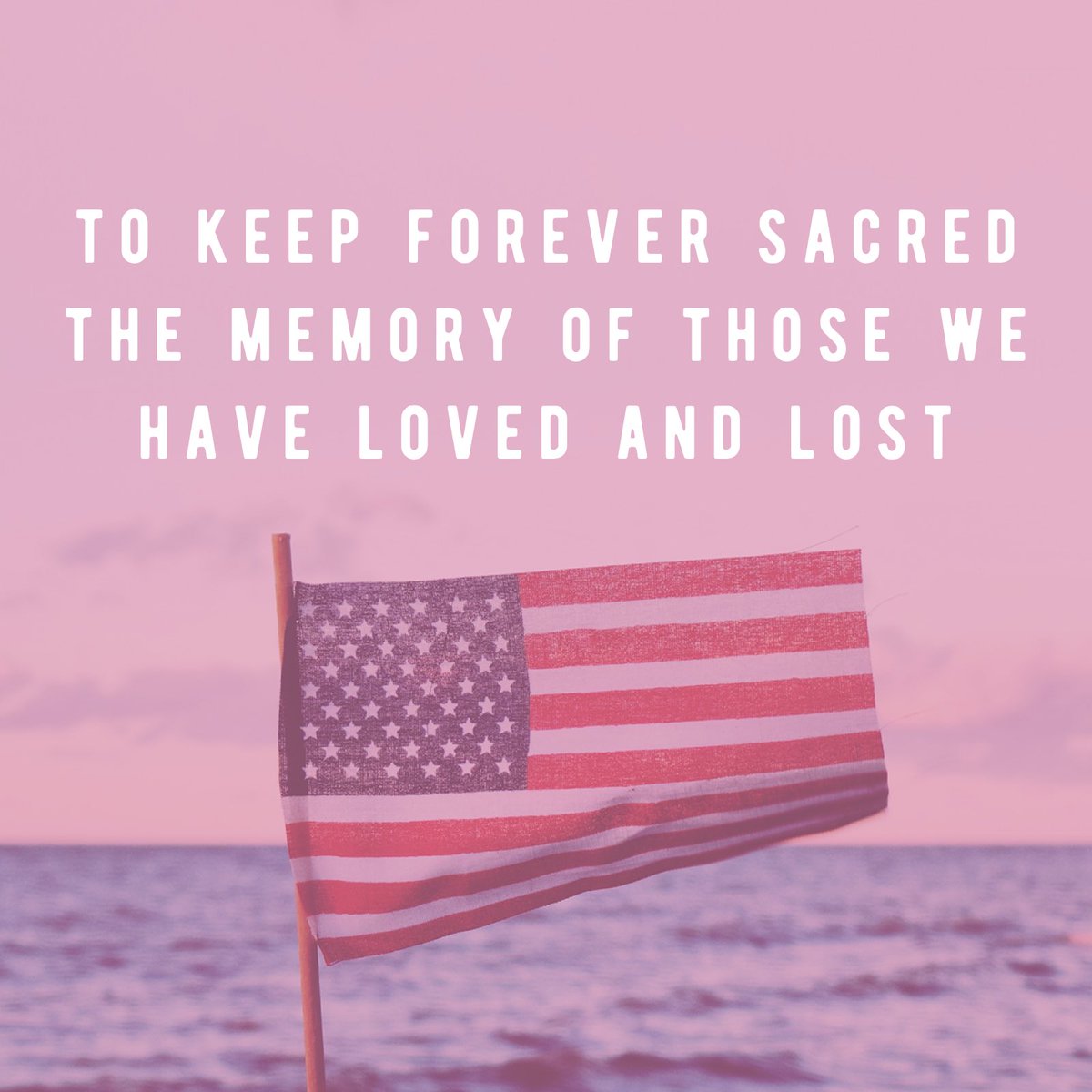 Today we remember and honor the brave men and women who gave their lives protecting our country.