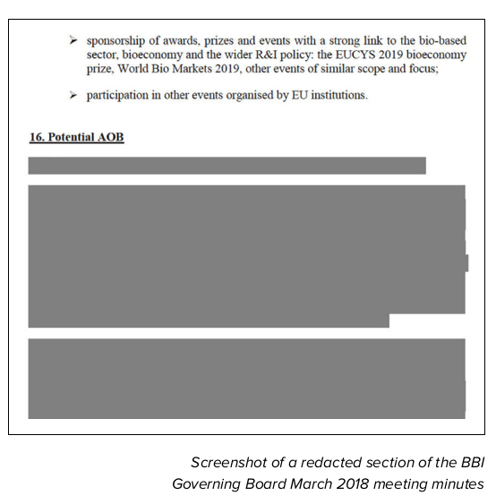 Furthermore, companies are systematically privatising results and data regarding their projects. A severe lack of transparency makes the results of the research projects funded by the BBI difficult to evaluate. And scrutiny of the BBI itself isn't necessarily welcome either.