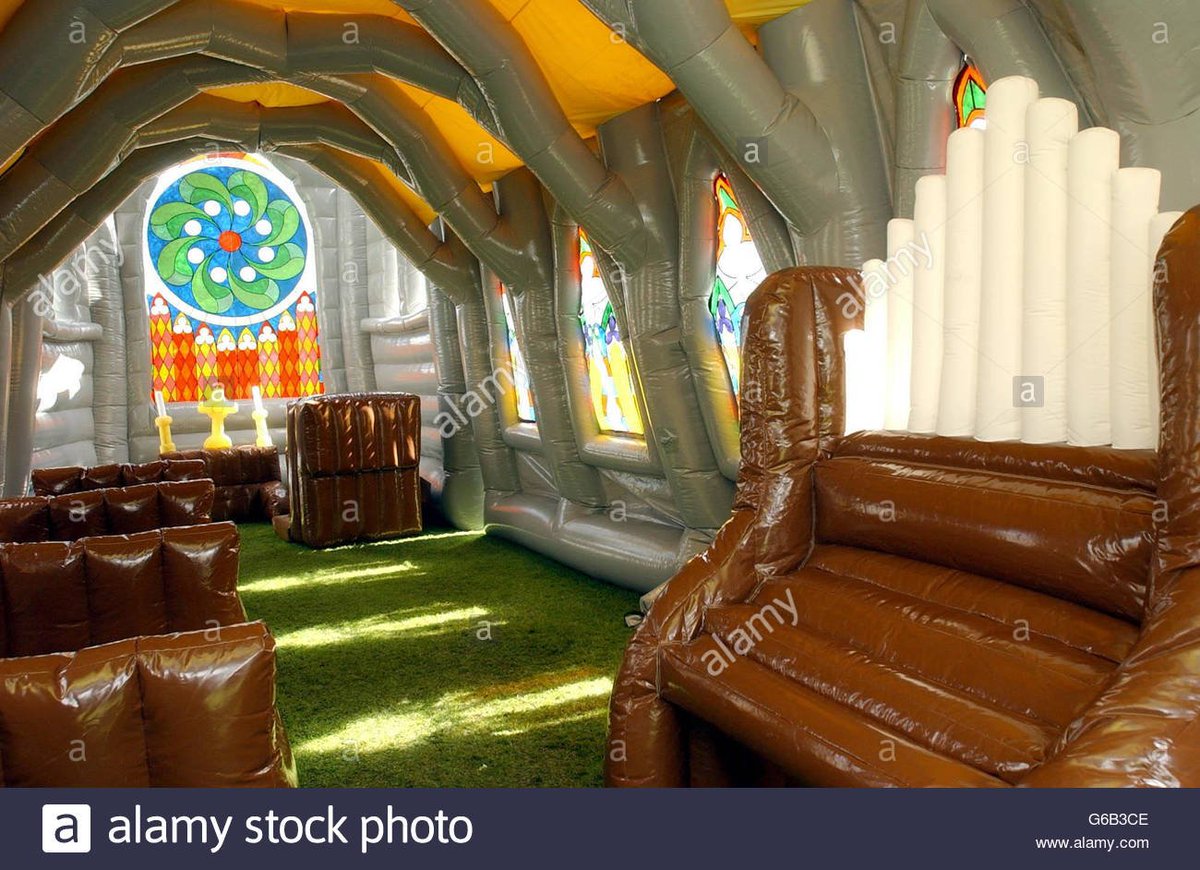 Inflatable pipe organ