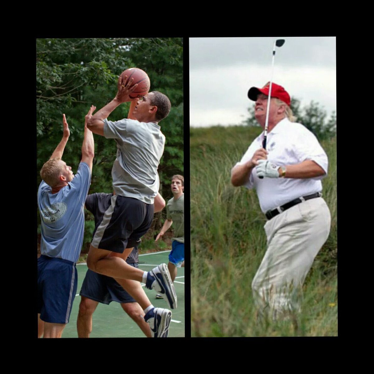 DaphneDi's tweet image. (Exercise) oh yeah,we can tell it works fine for you😂🤣😅😆 #TrumpGolfsYouDie #TrumpIsALoser #ObamaIsBetterAtEverything #OBAMAGREATGREAT🔝💪🏿