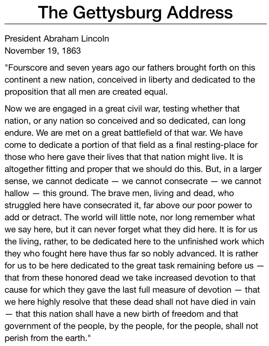 smartfootball's tweet photo. Every Memorial Day, have to re-read the Gettysburg Address. https://t.co/ymOQppmdI0