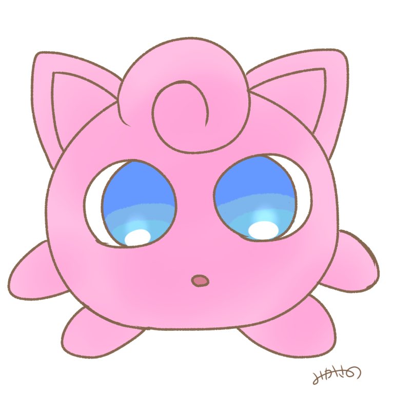 なちゅ ポケモンのプリンは丸くて可愛いので みかさのさんの可愛いイラストだと より一層かわいいです