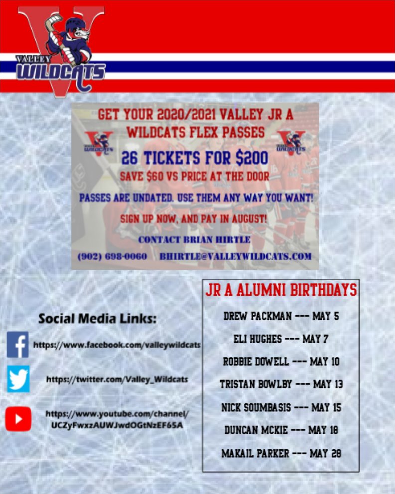 Valley_Wildcats's tweet photo. Did you see the Valley Wildcats Newsletter when it went out last week? You can check it out here.
And to get the monthly newsletter sent straight to your inbox in the future, you can send a note to mlittle@valleywildcats.com to be added to the mailing list. https://t.co/yi7Es2qjDx