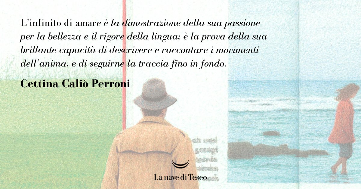 Lei e lui leggono, l’uno negli occhi dell’altra, indizi che facciano intuire distanze o prossimità. Ma forse – per due amanti – distanza e prossimità sono solo uno stato dell’anima.
"L'infinto di amare" di #SergioClaudioPerroni, da giovedì.
bit.ly/InfinitoDiAmare

<a href="/CasaLettori/">Casa Lettori</a>