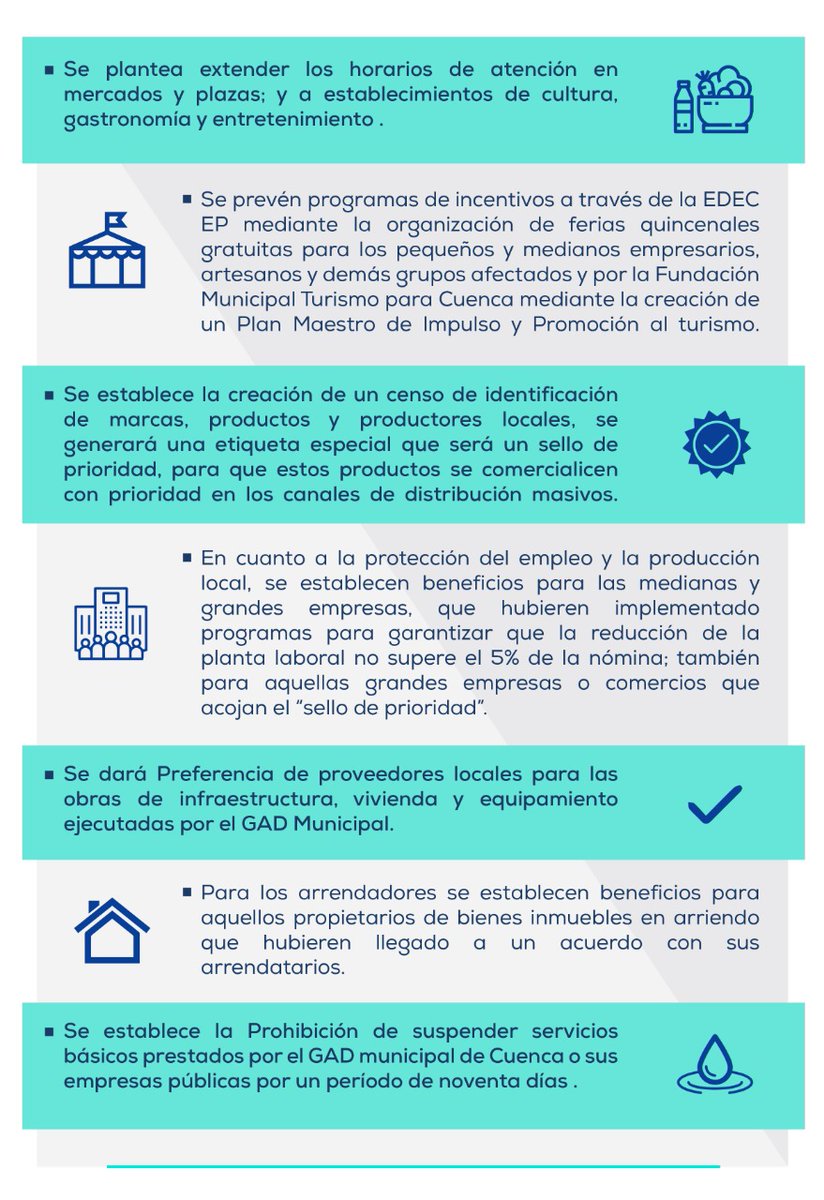 ¡Buenos día amigos! 

Algunos compañeros concejales hemos trabajado en una ordenanza para la Reactivación de la Economía y Protección del Empleo en el cantón.

Ingresando al link encontrarán la ordenanza y el formulario para sus aportes o sugerencias 👇

bit.ly/2WZlEJF