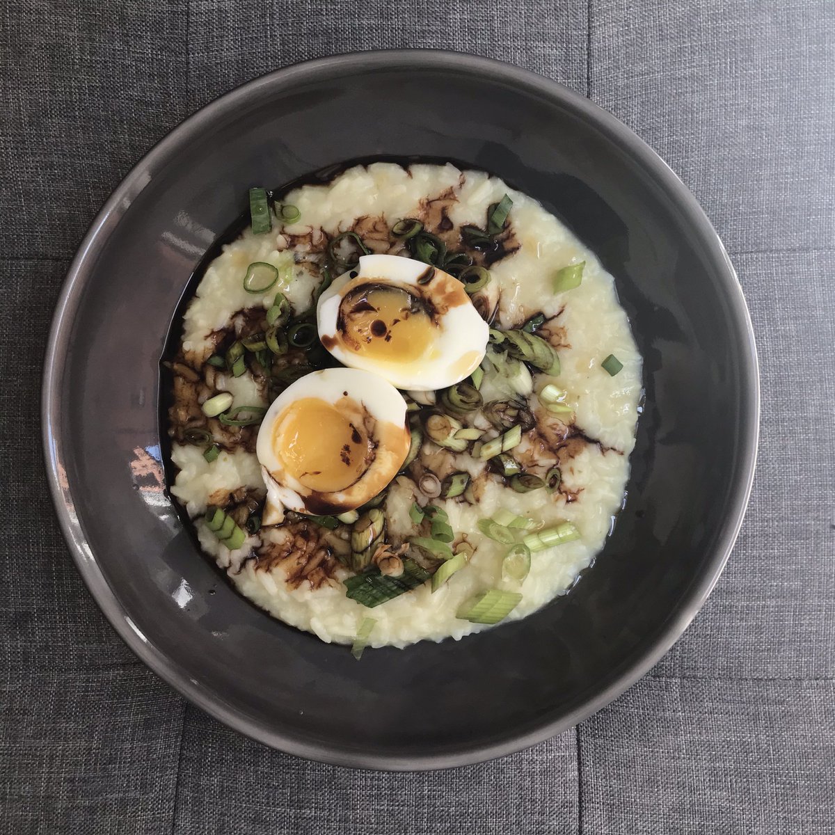 emma_segar's tweet photo. #congee, seriously overcooked rice or a risotto base with asian-inspired toppings, who knows? Nevertheless delicious 😋 https://t.co/y8GJaKrODf