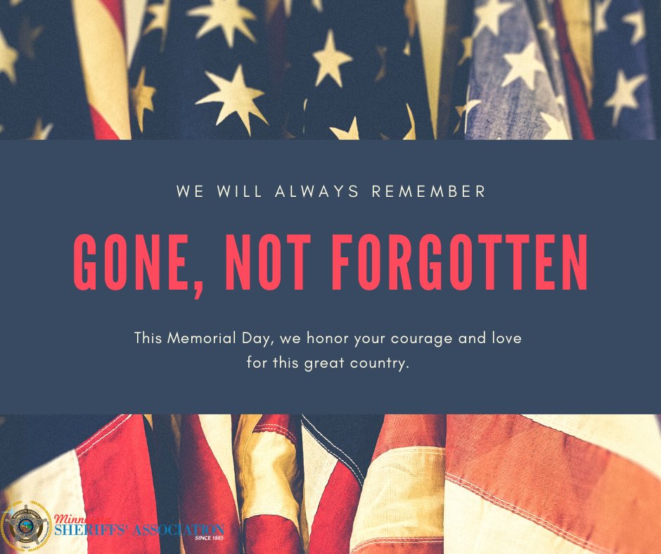 Today, we remember and honor all of the members of the armed forces who have lost their lives in service to this great country.

#MemorialDay