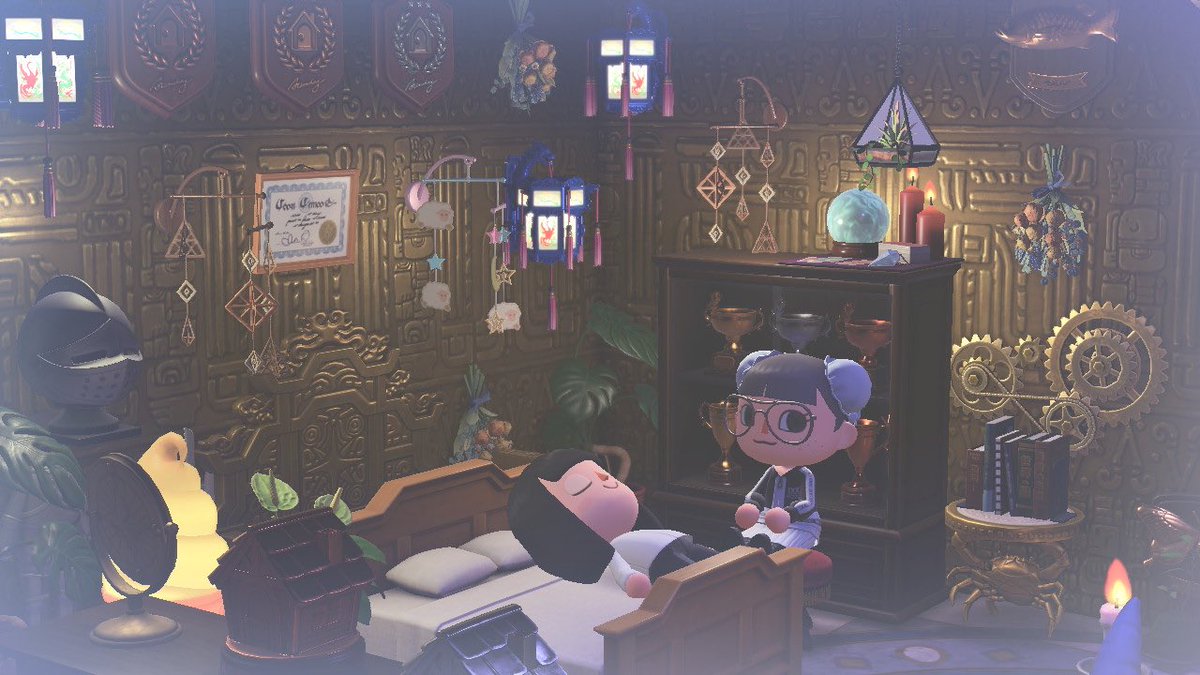 マルクル 作り直したハウルの部屋には 椅子を追加したのでソフィーとハウルごっこも出来ます 写真は全然ソフィーじゃない友達 ソフィー求む あつまれどうぶつの森 あつ森 ジブリ ハウルの動く城