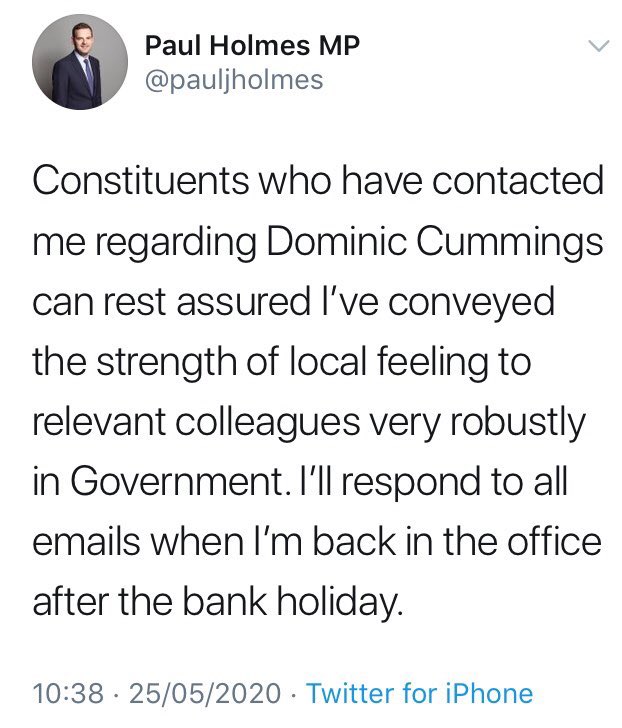 legalmarkmc's tweet photo. Once again our Stoke MP @JEGullis treats his constituents with contempt when he copies and pastes a tweet sent by many other Tory MPs and most likely written by @DominicCumins and then passes it off as his own #lazymp #doeshecare #NHSheroes https://t.co/BcbG9I4Aa0