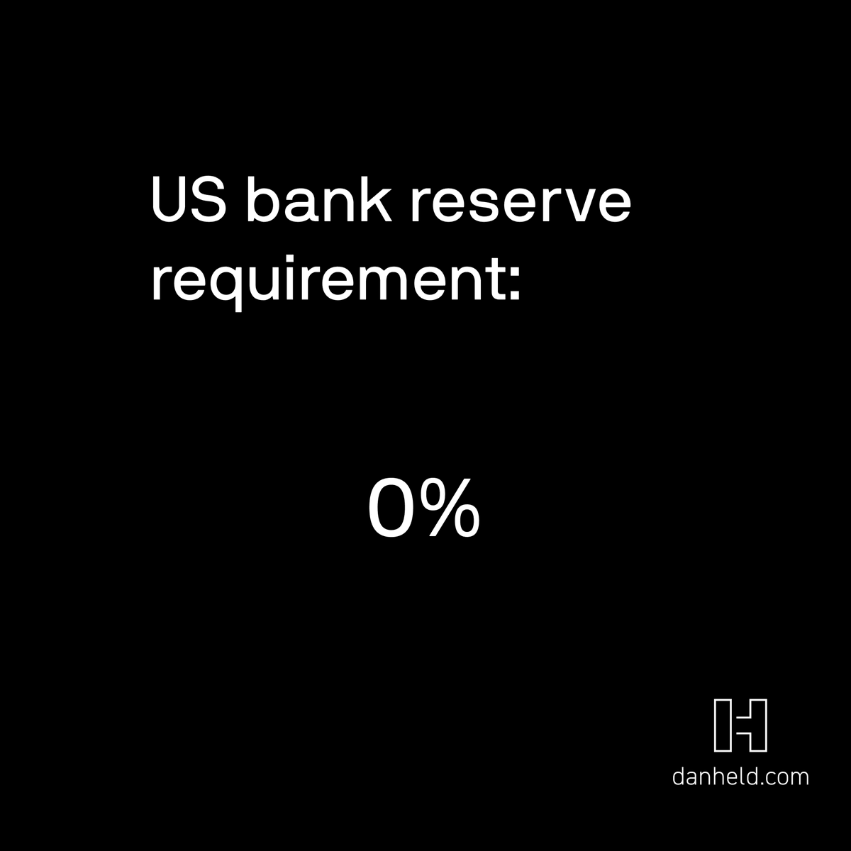 danheld's tweet photo. US banks can now legally hold 0% of deposits. https://t.co/Qca05lAAeI