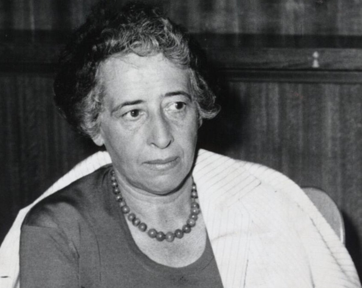 Samantharhill's tweet image. "...Those who choose the lesser evil forget very quickly that they chose evil."

— Hannah Arendt