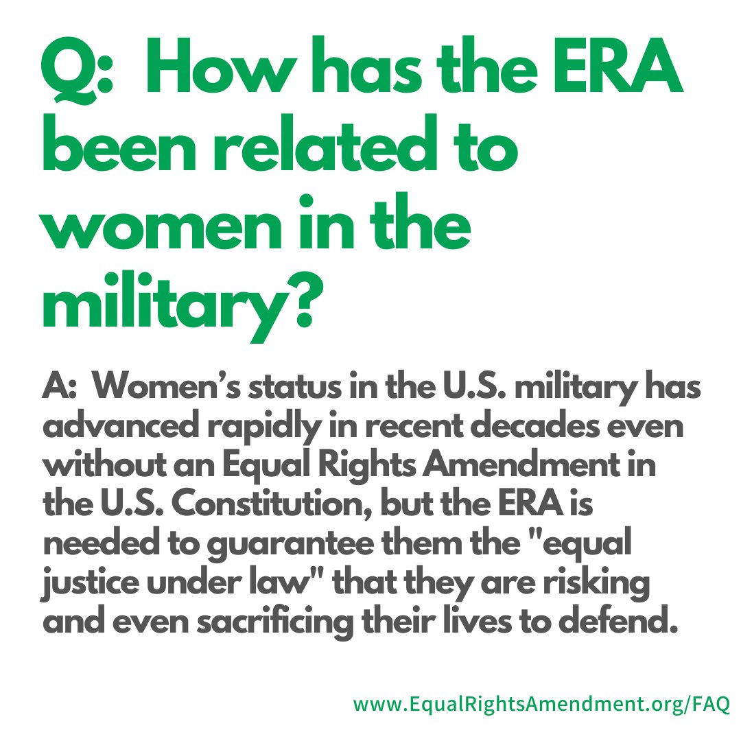 ERANowAPI's tweet photo. Happy Memorial Day! Thank you to all who serve. Do you know how the ERA relates to women serving in the Military?
#ERANow
#ERAMythbusters
https://t.co/QSEi7F4pv4 https://t.co/hOTMzirFWa