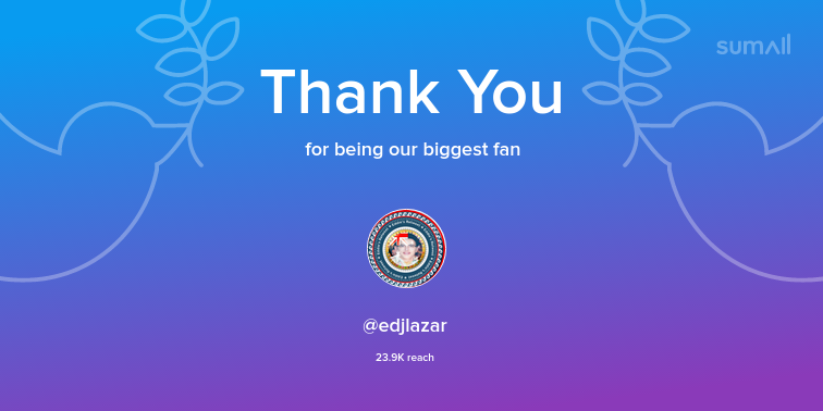 tvoxsoundrecord's tweet photo. Our biggest fans this week: edjlazar. Thank you! via https://t.co/psFaA0Q9w7 https://t.co/EjEiiz9GFq