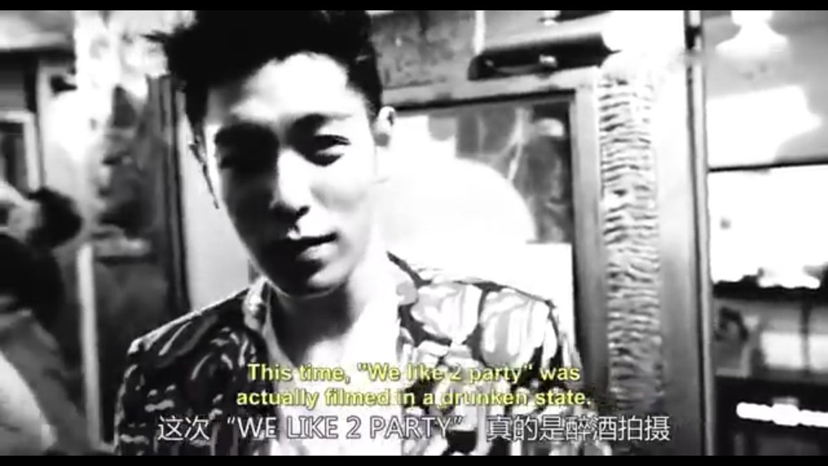 will your fave ever drink while filming a music video? NO. Only Bigbang because Bigbang has TOP, the same TOP that will never show any part of his body even if he's swimming