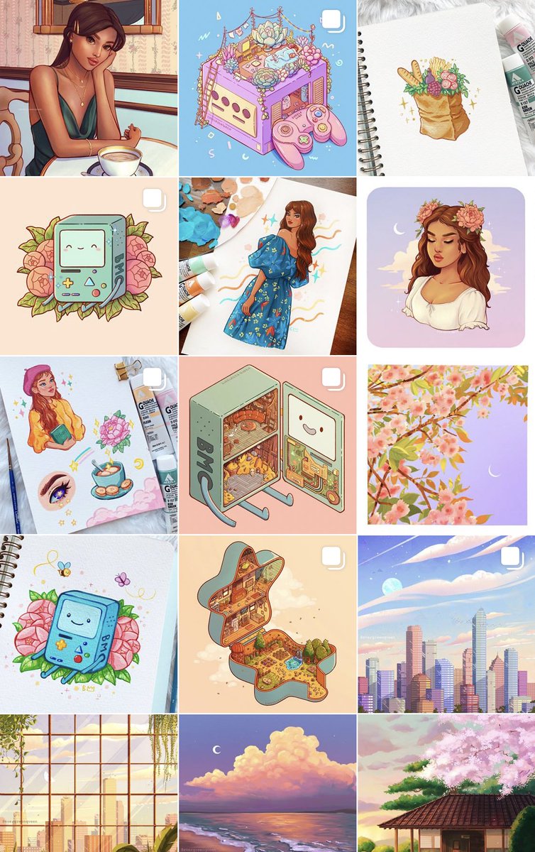A look at all the different kinds of art I make! ✨ 