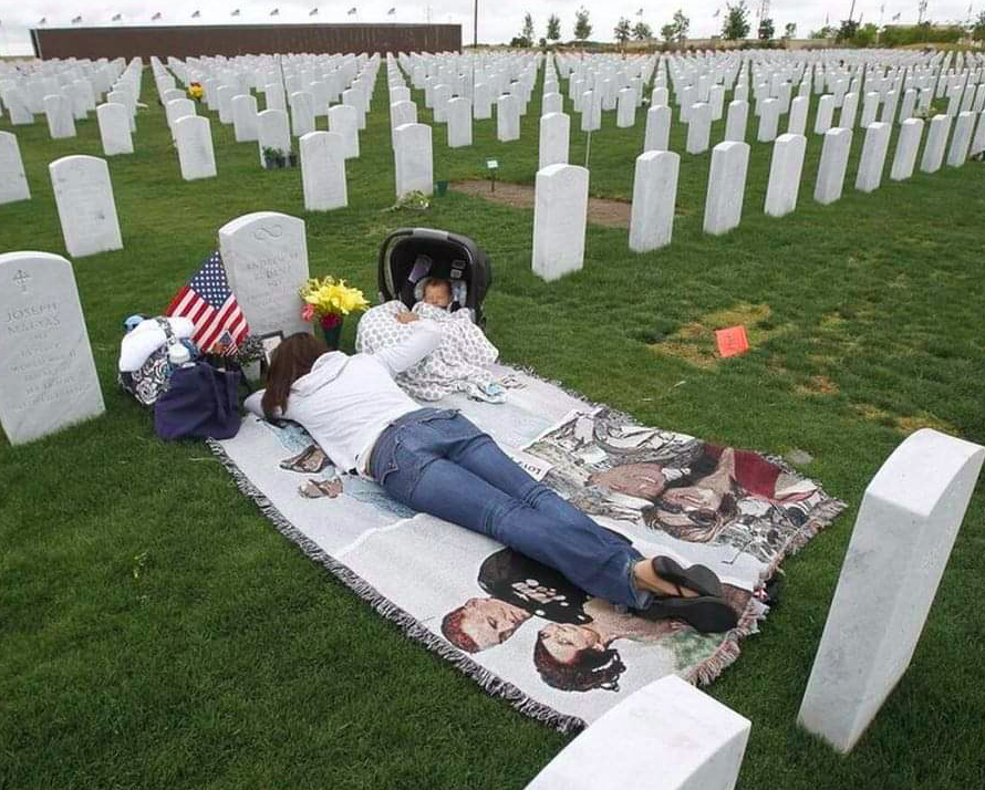 KayColesJames's tweet photo. A wife without a husband, a child without a father. 

He gave it all, for them and for you and me. Please take the time today—and every day—to remember those who paid for our freedom. https://t.co/szrGvmVyXW