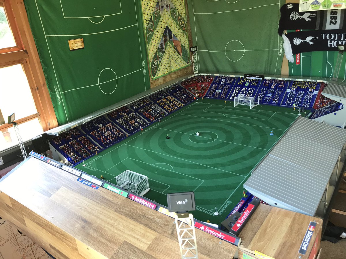 andoversubbuteo's tweet photo. First game on the new pitch this morning #subbuteostadium #projectsubbuteo #manshed https://t.co/jXj2c9g0lZ