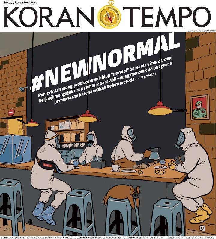 Rizqimisme's tweet photo. #BersiapMenujuNewNormal koran tempo ok banget ini. https://t.co/24JR5upVlR