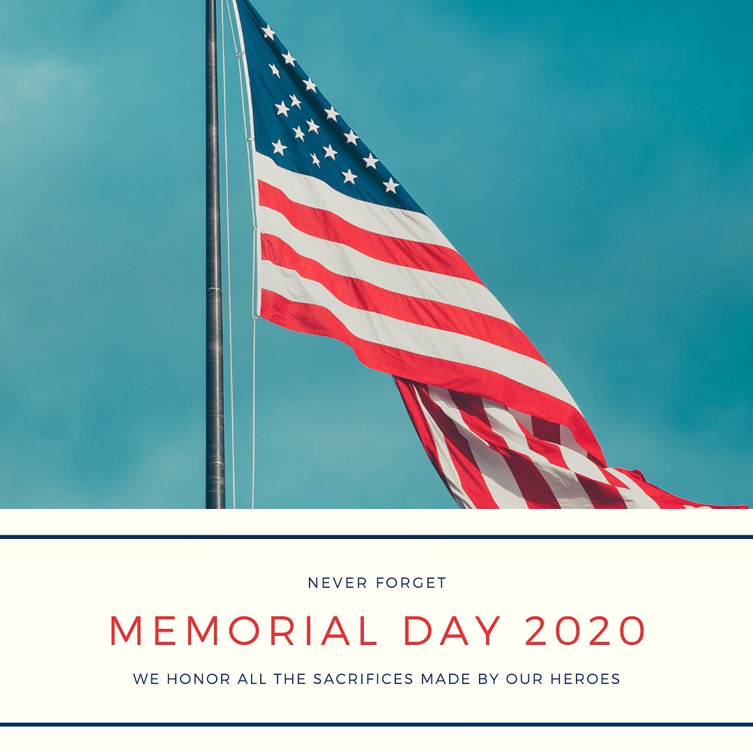 amarguptamd's tweet photo. Let’s take a moment to remeber those who have served for our incredible country! Happy Memorial Day https://t.co/QvCT9n4ZMk
