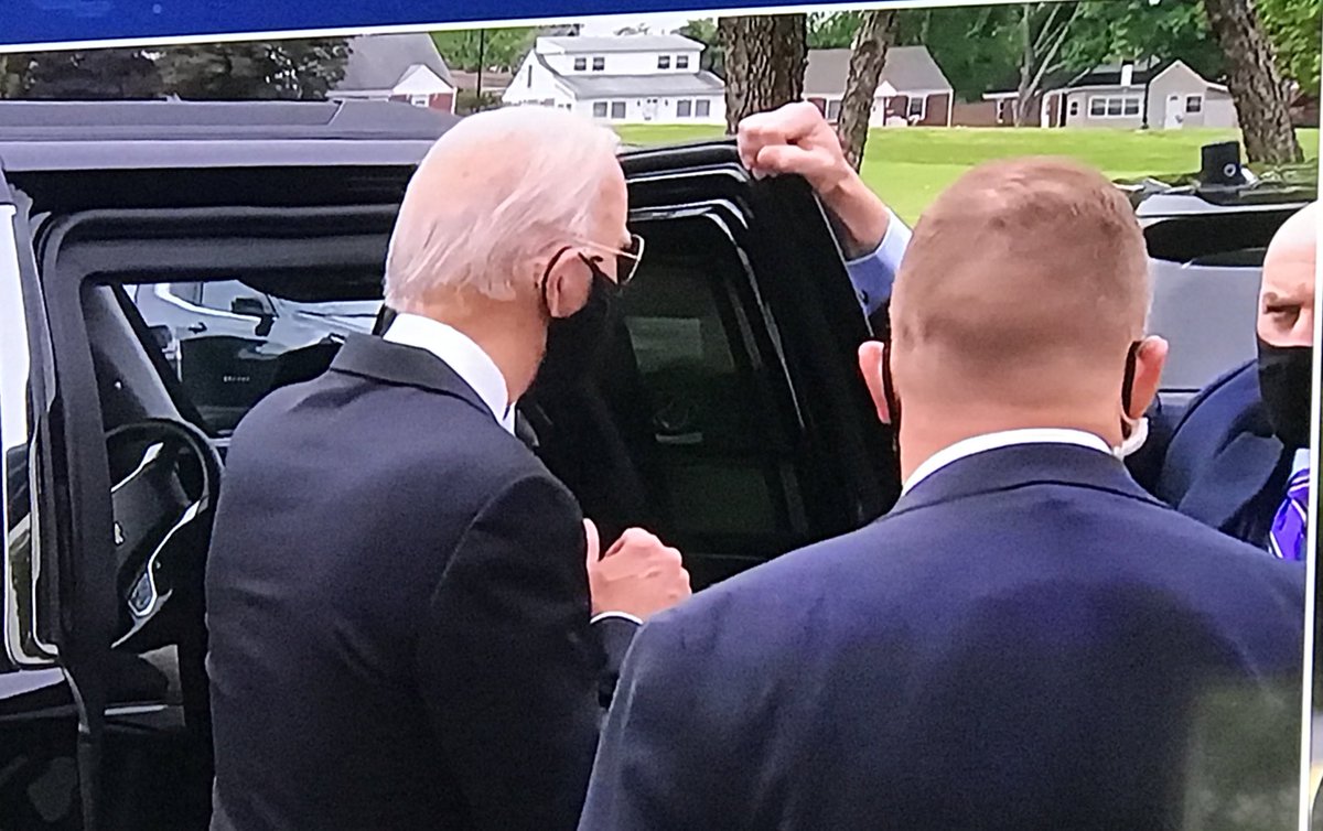 Kelly O Donnell On Twitter Joe Biden Out In Public For First Time Since Early March And With A Full Secret Service Detail As Presumptive Nominee Previous Secret Service Protection Ended When He