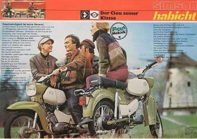 DDR_Reklame's tweet photo. #Habicht ist der Name des letzten Modells, der sogenannten #Vogelserie. Vorgestellt wurde der vorerst sogenannte Star de luxe im Herbst 1971. Der Neupreis des Habichts lag bei 1430,- Mark. #Mokick #Moped #Kleinkraftrad #Roller #SR44 #Simson #Suhl #DDR #GDR #Ostalgie #EastGermany https://t.co/sCaS7gIF8J