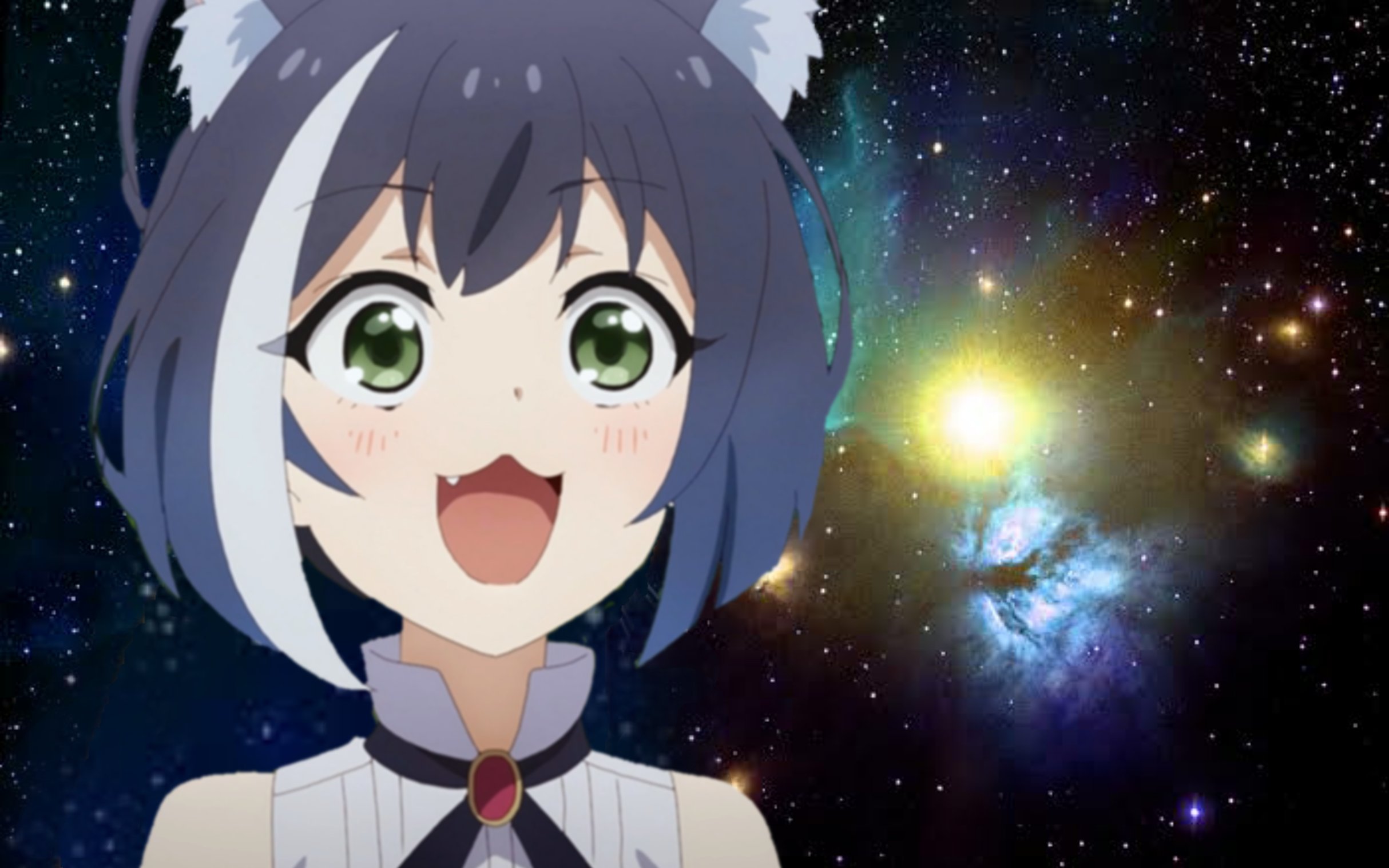 クロヒト 今日のキャルちゃんの顔芸見てたら宇宙猫にしか見えなくなってきた Priconne アニメプリコネ