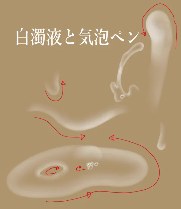 クリスタのですが、試しに 白濁液&気泡ペン 作りました(`、3_ヽ)_ あまり期待はせずにどうぞ 