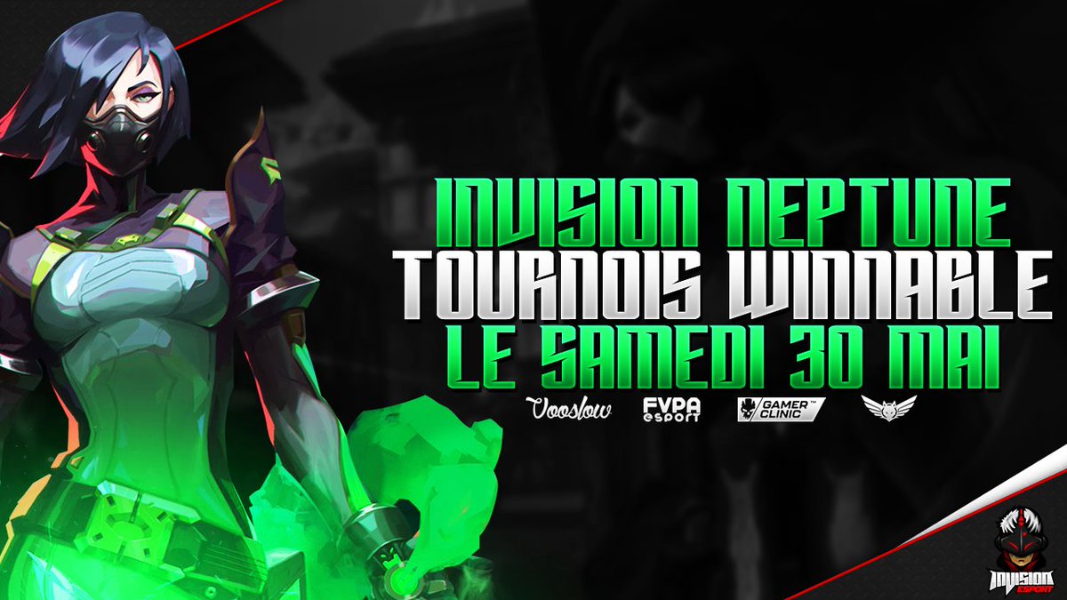 eSport_inVision's tweet photo. Notre roster Valorant inVision Neptune sur PC participera au tournoi winnable le 30 mai 2020.
Bonne chance à vous .On est tous avec vous .
@FredPado 
@saboffff_sab https://t.co/y9GvVFZze2 https://t.co/Err4axcu6K