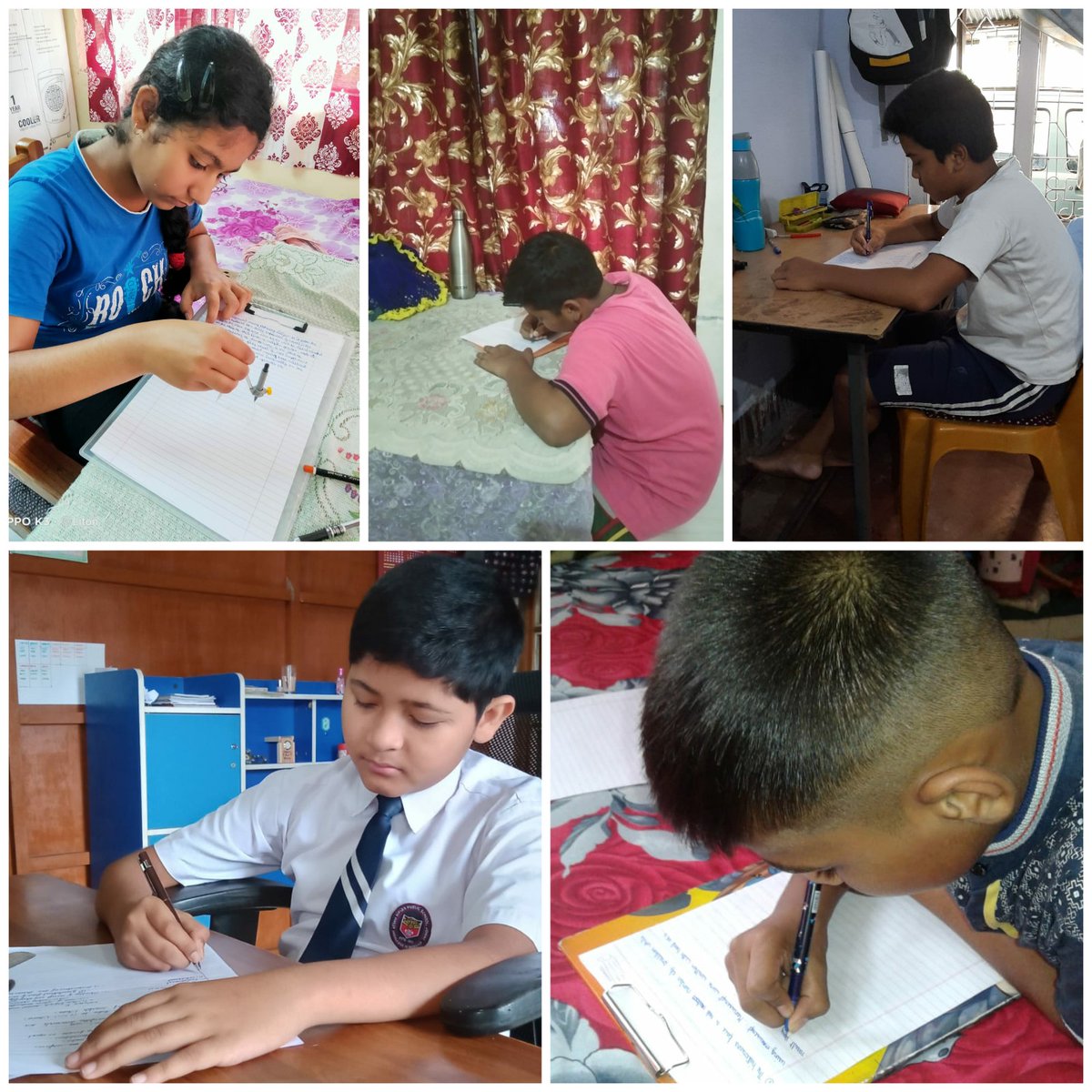 ARPSJorhat's tweet photo. Few glimpses of the online exams successfully conducted from 11th to 20th May. UT-1 (Nur-IX) and CT-1 (X &amp; XII). We thank all the PARENTS for helping the teachers for a smooth conduct of the exams and also their wards to answer the exams with firm principles of truth &amp; honesty! https://t.co/PlkXGZdI30