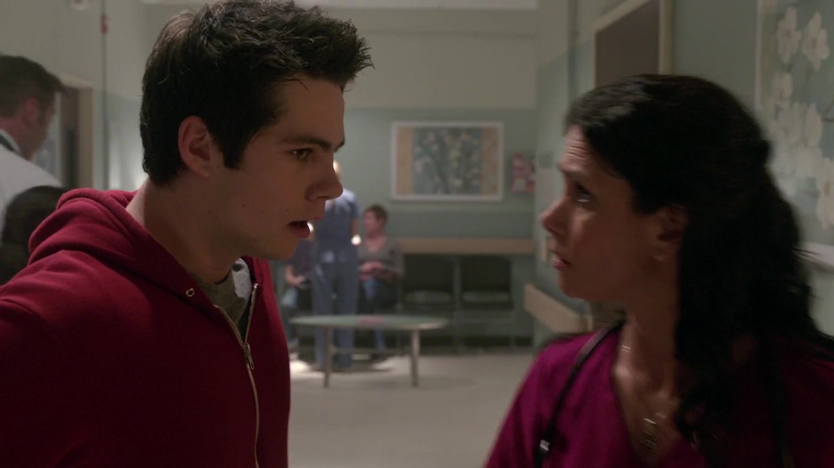        5×06 Melissa: "You said this was  more of a hearing thing.    Stiles: "Auditory."     Melissa: "Yeah."Stiles: "It's also a Lydia thing."                       