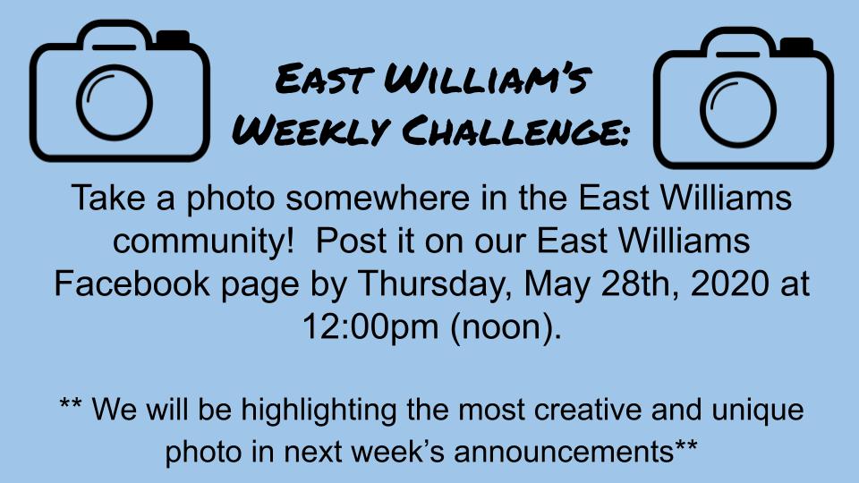 Don't forget this week to take a photo of yourself in the community. Post them so that everyone can guess where you are!
#Whereareyouinthecommunity? <a href="/EastWilliams/">East Williams</a> #tvdsb
