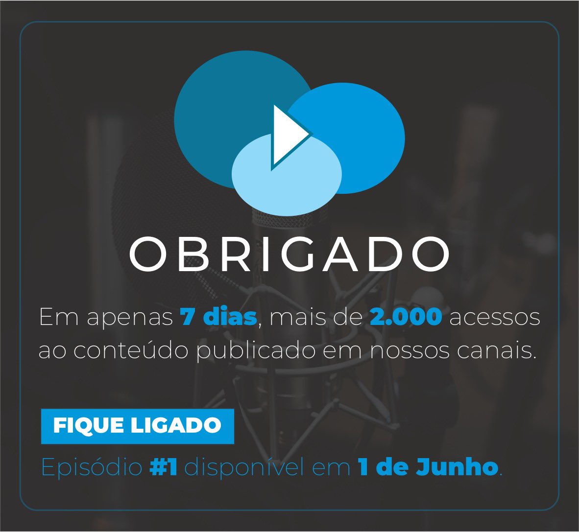 SanchezFabricio's tweet photo. Obrigado pela excelente receptividade, pessoal!

Primeiro episódio estará disponível na próxima segunda, 1º de Junho em https://t.co/lUqL2SjUbQ, Apple Podcasts, Spotify e Deezer. #cloudcasters #podcast https://t.co/1FGYA3PXIO