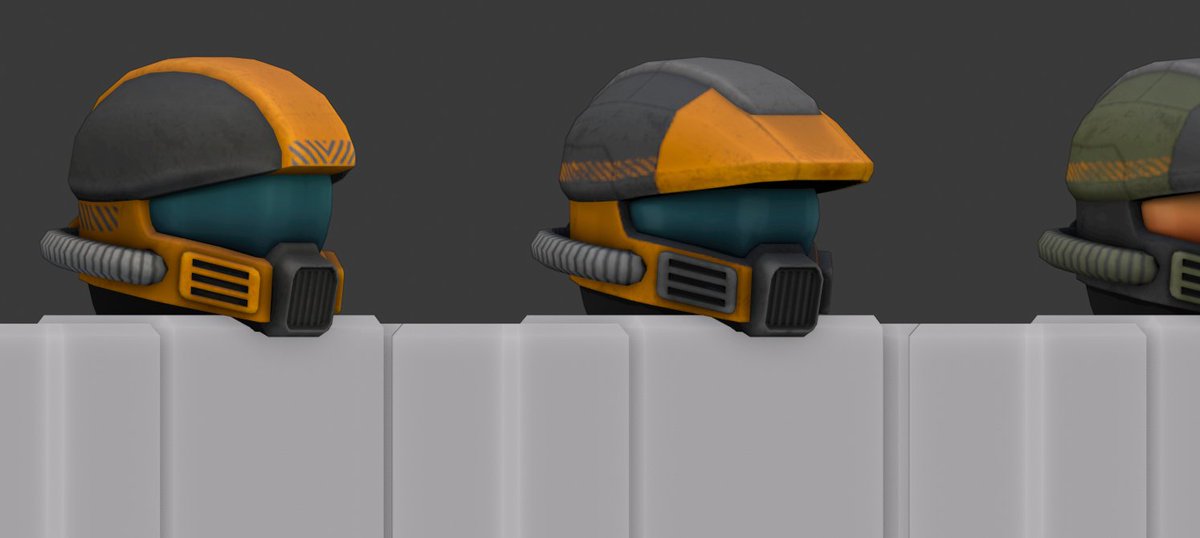 Guest Capone On Twitter Neither More Of An Hev Helmet And One With A Bill You Would Actually Want A Bill In Front Of Your Visor Protect It From Falling Debris Https T Co L5uo7fv4ri - halo helmet roblox