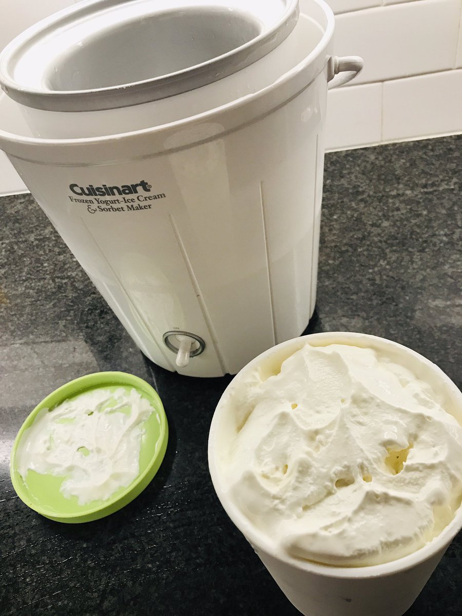 AikenKoster's tweet photo. #MemorialDay #icecreammaking tradition continues. Take that coronavirus. My favorite trusty @Cuisinart bucket that looks like my grandmother’s— but no cranking or rock salt! #happymemorialday America. Thanks for all who have served—including health care workers—to make us free. https://t.co/f2r6PtCatB