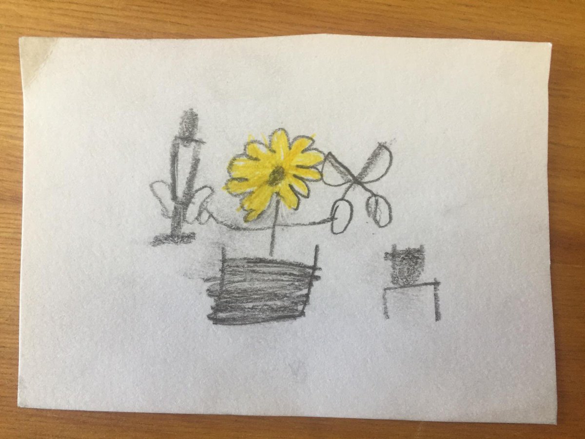 MaryclareTaylor's tweet photo. My nephew drew a portrait of me and called it “flower doctor” and I’ve never felt more seen https://t.co/juQMszBtkw