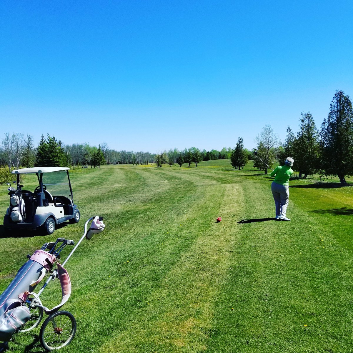 ticoriva's tweet photo. @GolfTown I love to Golf with Grandma but my inherited Pink and Grey Clubs could definitely be upgraded if I won a $500 Gift Card! #NowWeGolf https://t.co/AXinZ0D7Qy