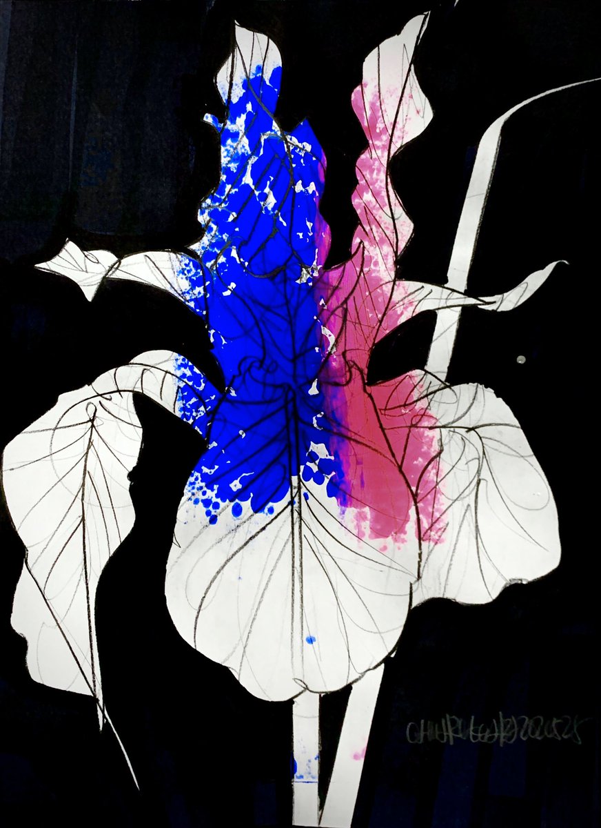 本画の油彩と日々の筋トレの為に毎日描いている #5分間ドローイング