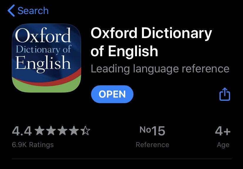 I’ve heard so many new words this weekend so some useful definitions in threadvia Oxford English Dictionary app, only for 4+ age!