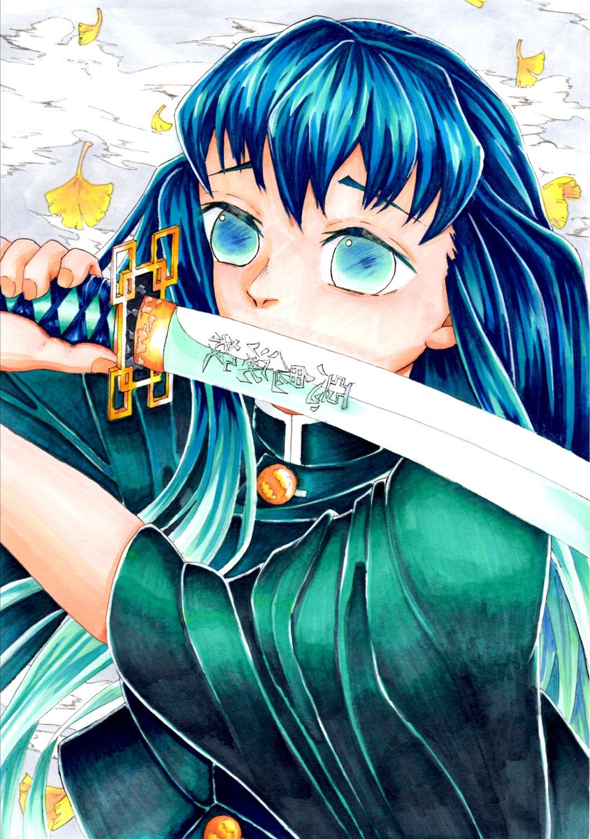 うさ吉 描いた絵が溜まってきたので 1 時透君 コピック 2 蜜璃ちゃん コピック 3 禰豆子ちゃん 水彩画 4 アマ公 模写 水彩画 イラスト好きな人と繋がりたい イラスト初心者 イラスト練習 水彩画 コピック