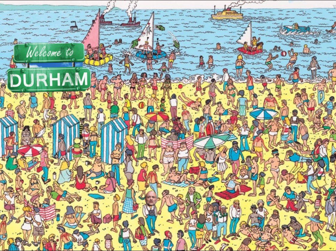 Where’s the wally? #dominiccummings #durham