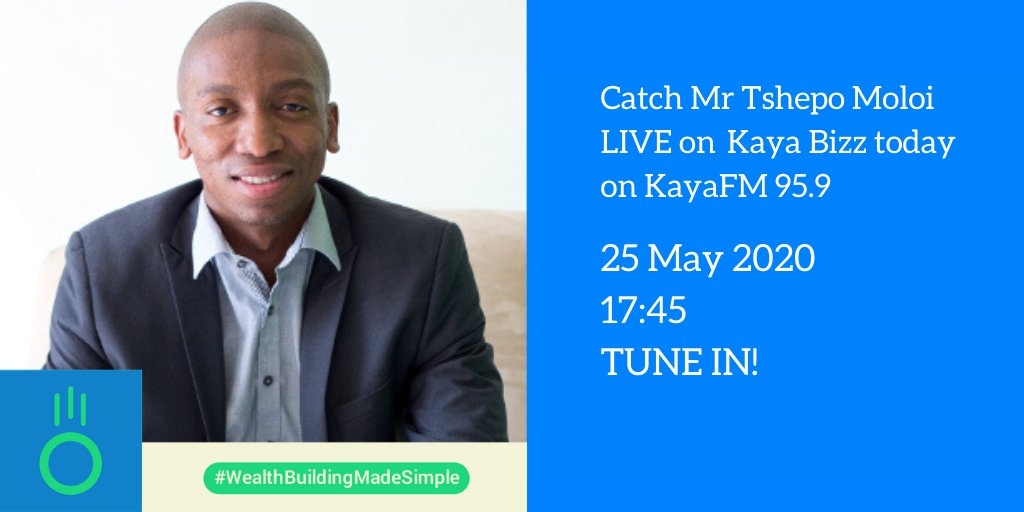 StokFellaSA's tweet photo. Stokvel members! Tune in to @kayafm95dot9 today at 17h45 to catch @MrTMoloi Live on air #money #wealthbuildingmadesimple #stokvels #fintech #app https://t.co/ERb7r14uVz