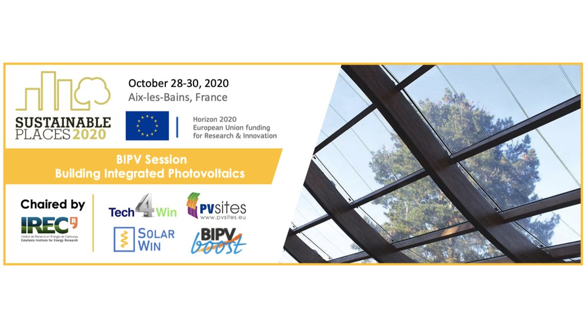 sustainplaces's tweet photo. #BIPV Session at #SustainablePlaces2020 pushes beyond carbon-neutrality while proving the dreary aesthetic associated with PVs can be rejected.

Not only a learning site, but an indispensable resource for our future!

@IREC_Energia
@Tech4Win_H2020
@physee_tech
#PVSITES
#BIPVBOOST https://t.co/UjeW5iZo3D