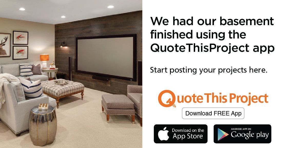 quotethisprojuk's tweet photo. We are giving away a complete basement renovation. To enter: share any of our posts and download the app.  

Post what you need done at home and receive quotes instantly. https://t.co/TaEiwzMAyE