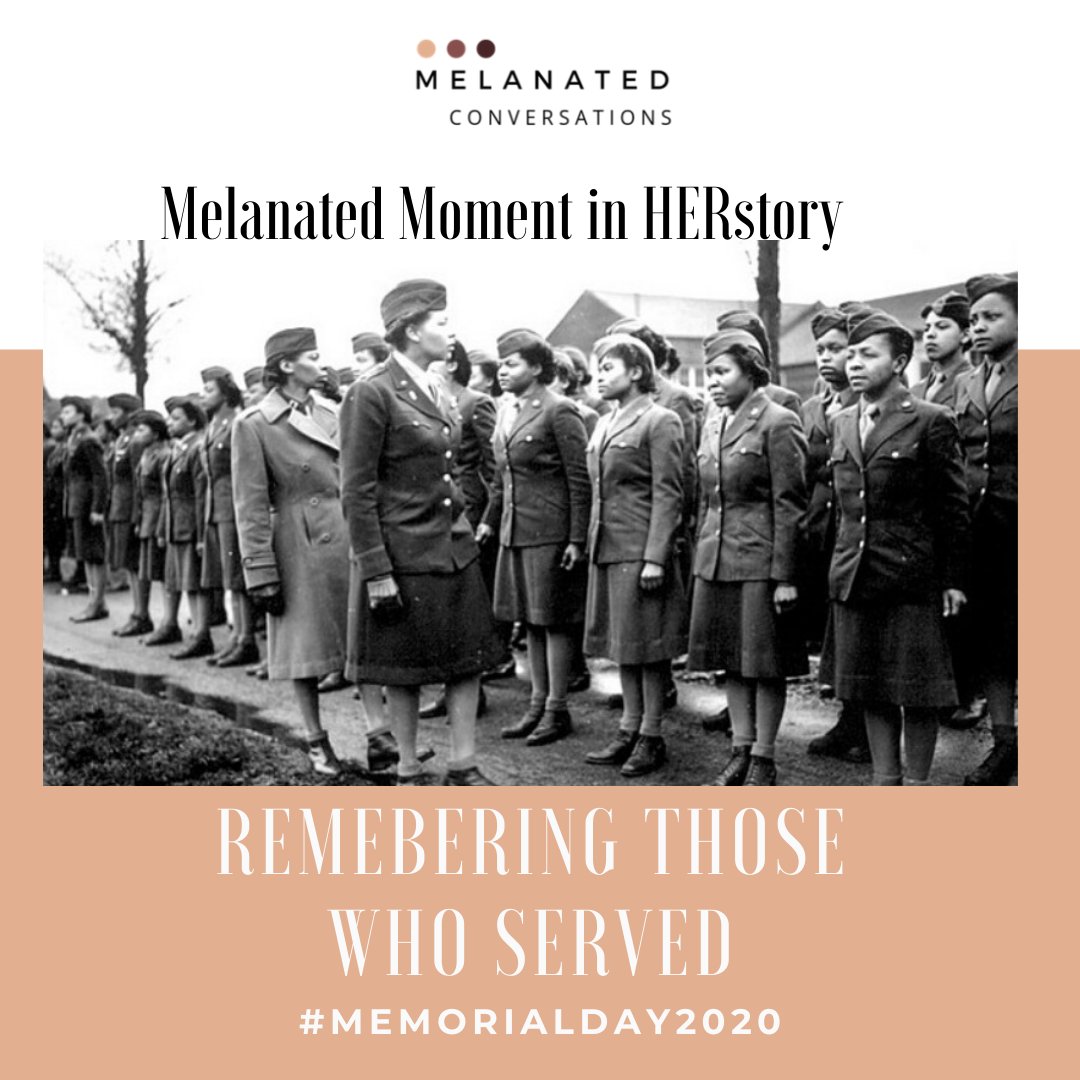 melanatedconvos's tweet image. WE SALUTE....
An army unit known as the “Six Triple Eight” during WW2
855 African-American women  distributed mail in warehouses in England and France. Part of their motto was: “No mail, low morale.” -@history 

#melanatedconversations #memorialday #blacksoldiers #melanateonthat